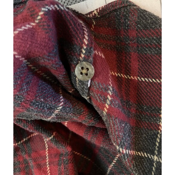 Alaska 1959 Wilderness Gear Mens Red Plaid Flannel Size Medium Long Sleeves - Picture 8 of 12